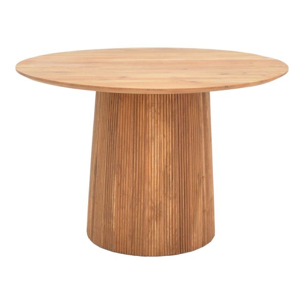 113 000043 Canicule table pakoworld solid acacia wood in natural shade D120x79cmBOHO CHIC > Dining Tables