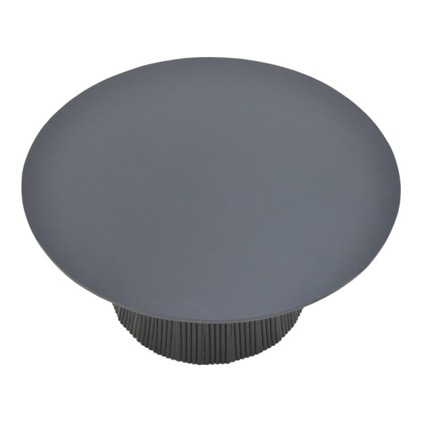 113 000053 2 Canicule I pakoworld table, solid acacia wood in black shade, D80x40cmIndoor furniture > Coffee tables