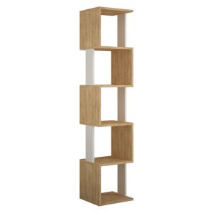 119 001120 Bookcase - Column Piri pakoworld natural-white 35x30x161cmIndoor furniture > Bookshelves