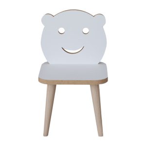 120 000289 2 Jerry pakoworld children's chair white-natural 30x30x52cmIndoor furniture > Children's Room