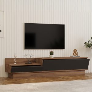 120 000532 2 Eclipse pakoworld TV cabinet in sonoma-anthracite shade 160x35x35cmIndoor furniture > TV stands