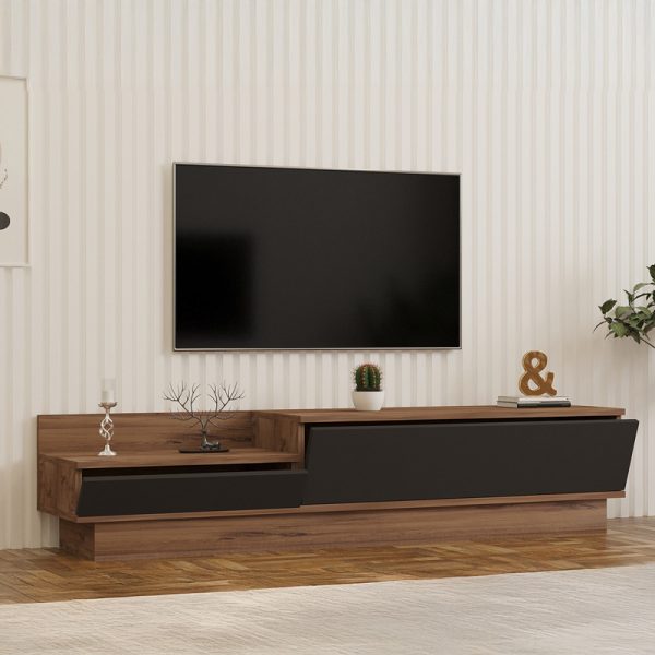 120 000532 2 Eclipse pakoworld TV cabinet in sonoma-anthracite shade 160x35x35cmIndoor furniture > TV stands