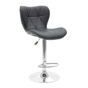 127 000092 4 Bar stool Coozy pakoworld with pu in black color metal chromeIndoor furniture > Bar stools