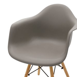 127 000124 4 Armchair Julita pakoworld Propylene grey - oakIndoor furniture > Armchairs