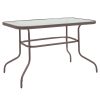 130 000034 Table Cosmic pakoworld PP color cappucino 55x40x43.5cmOutdoor furniture > Coffee tables