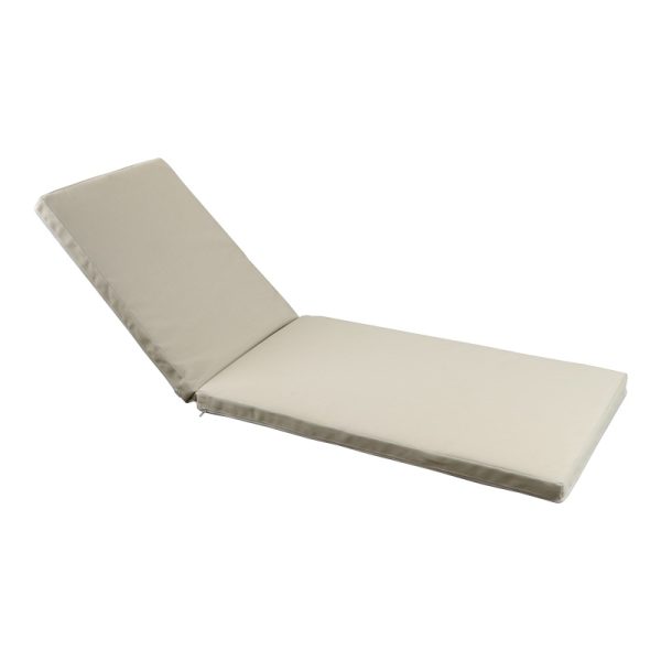 152 000093 Vertian pakoworld cushion textilene in beige color 194x58x7cmOutdoor furniture > Sunbed cushions