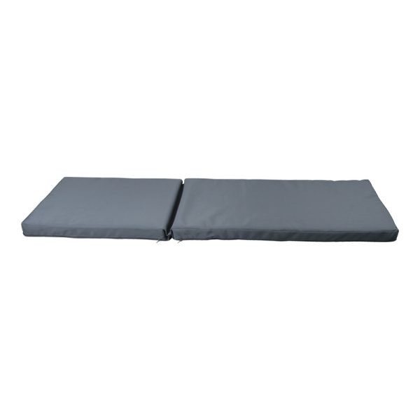 152 000094 3 Vertian pakoworld cushion textilene in dark grey color 194x58x7cmOutdoor furniture > Sunbed cushions
