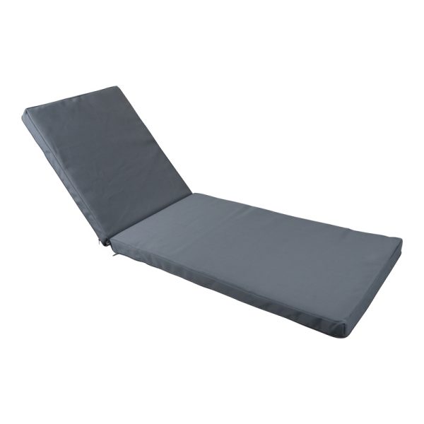 152 000094 Vertian pakoworld cushion textilene in dark grey color 194x58x7cmOutdoor furniture > Sunbed cushions