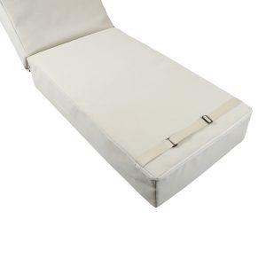 152 000096 4 Vertian pakoworld cushion textilene in dark grey color 194x58x20cmOutdoor furniture > Sunbed cushions