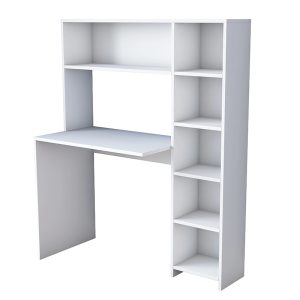182 000033 Desk with libradry Janson pakoworld white 113x40x142cmOffice furniture > Working desk
