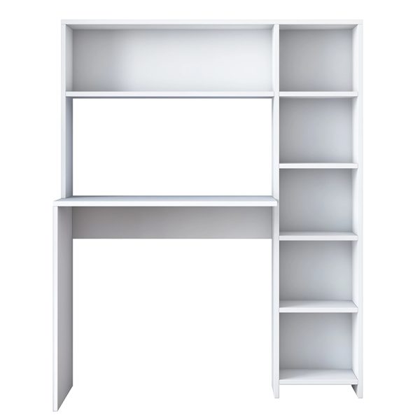 182 000033 4 Desk with libradry Janson pakoworld white 113x40x142cmOffice furniture > Working desk