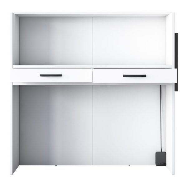 182 000070 4 Reception desk Triana pakoworld melamine white-dark grey 110x40x110cmOffice furniture > Reception