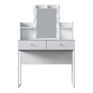 182 000113 3 Dressing table Reby pakoworld in white color 90x40x136.8cmIndoor furniture > Drawers-consoles