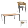 200 000900 Armchair Confidence pakoworld black metal and black textilene 54x54x86cmOutdoor furniture > Garden armchairs