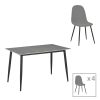 200 001060 Winslow pakoworld rubberwood table in light walnut color 180x85x75cmIndoor furniture > Dining Tables