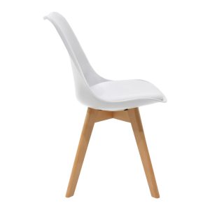200 001244 3 Dining table set of 5 pieces Manka-Gaston pakoworld in white color 110x80x77cmIndoor furniture > Dinning sets