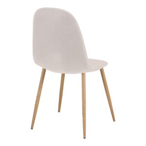 200 001255 2 Bella-Julita dining table pakoworld MDF white-natural legs Φ80x73cmIndoor furniture > Dinning sets