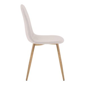 200 001255 3 Bella-Julita dining table pakoworld MDF white-natural legs Φ80x73cmIndoor furniture > Dinning sets