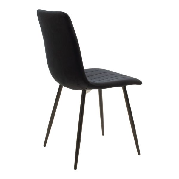 200 001259 2 Dining table Natali-Noor pakoworld set of 5 pcs MDF black-natural legs 120x80x76cmIndoor furniture > Dinning sets