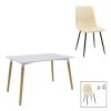 200 001297 Nely chair pakoworld brown velvet with black leg 47x61x85cm
