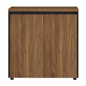 246 000007 Professional low cabinet Oscar pakoworld in walnut-anthracite color 80x40x80cmOffice furniture > Office cupboards