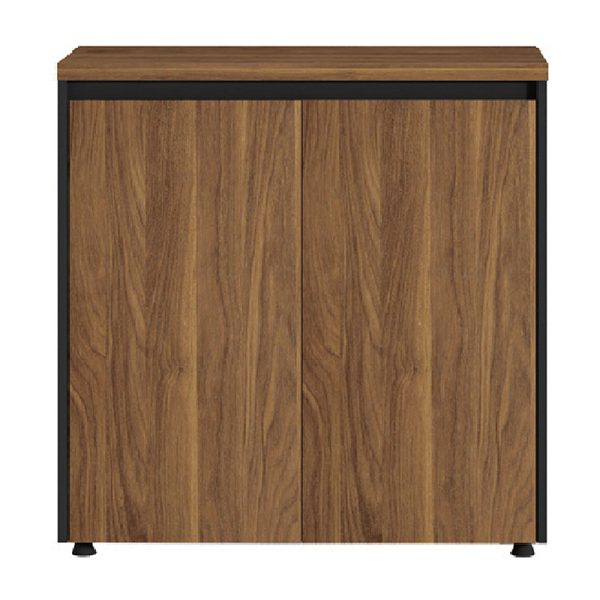 246 000007 Professional low cabinet Oscar pakoworld in walnut-anthracite color 80x40x80cmOffice furniture > Office cupboards