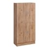249 000033 Wardrobe Zelia pakoworld with 2 doors and drawers in wenge color 90x42x180cmIndoor furniture > Wardrobes