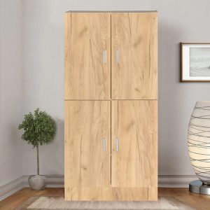249 000033 2 Shoe cabinet Felicity pakoworld natural mo 60x32x127cmIndoor furniture > Shoe storage cabinet & cupboards