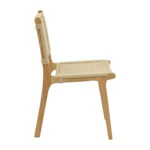 263 000007 2 Chair Julien pakoworld natural rubberwood-natural rope 61x54x85cmBOHO CHIC > Chairs and Armchairs
