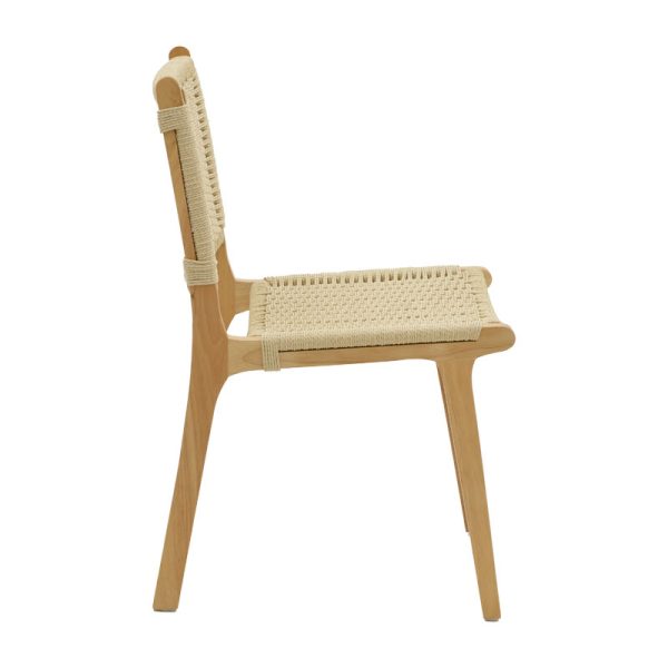 263 000007 2 Chair Julien pakoworld natural rubberwood-natural rope 61x54x85cmBOHO CHIC > Chairs and Armchairs