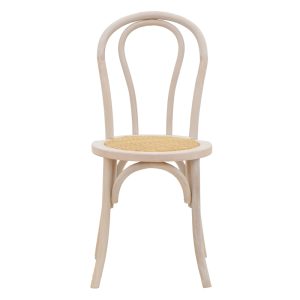 263 000018 3 Vienna stackable Chair Azhel pakoworld white wash beech wood-rattan natural seat 41x50x89cmBOHO CHIC > Chairs and Armchairs