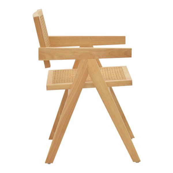 263 000022 2 Armchair Winslow pakoworld natural rubberwood 52x59x79cmBOHO CHIC > Chairs and Armchairs