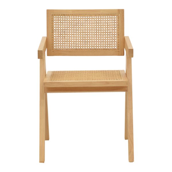 263 000022 3 Armchair Winslow pakoworld natural rubberwood 52x59x79cmBOHO CHIC > Chairs and Armchairs