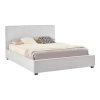 279 000012 Double bed Bedkapakoworld dark grey fabric with storage space 160x200cmIndoor furniture > Beds