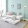 285 000020 Bed with storage space Lineo pakoworld single boucle in beige shade 120x200cmIndoor furniture > Beds