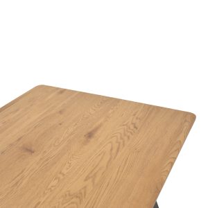 292 000068 3 Winor pakoworld table natural mdf-leg black metal 140x80x75cmIndoor furniture > Dining Tables