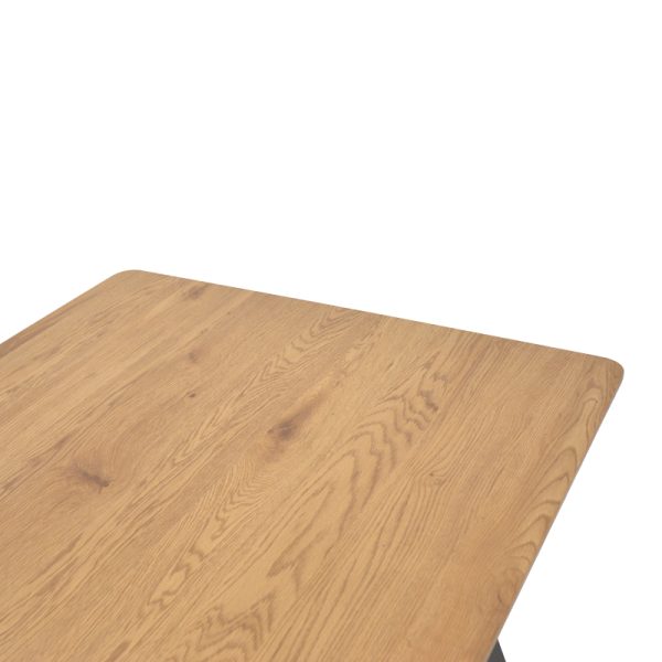 292 000068 3 Winor pakoworld table natural mdf-leg black metal 140x80x75cmIndoor furniture > Dining Tables