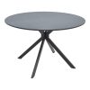 292 000100 Nerelis pakoworld natural mdf table and black metal leg 160x90x75cmIndoor furniture > Dining Tables