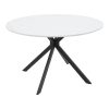 292 000101 Dining table Natali-Noor pakoworld set of 5 pcs MDF black-dark grey-natural legs 120x80x76cmIndoor furniture > Dinning sets