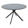 292 000102 Dining table Natali-Noor pakoworld set of 3 pcs MDF black-grey-natural legs 120x80x76cmIndoor furniture > Dinning sets