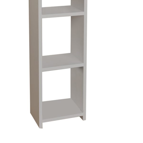 321 000093 4 Barzine pakoworld melamine bookcase in white shade 27.6x19.5x150cmIndoor furniture > Bookshelves