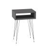 321 000115 Hourian side table pakoworld suar wood in natural color 30x30x65cmIndoor furniture > Tables auxiliary