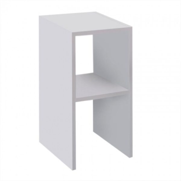 321 000117 Deseo pakoworld bedside table in white shade 30x30x60cmIndoor furniture > Bedside tables