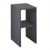 321 000118 Deseo pakoworld bedside table in white shade 30x30x60cmIndoor furniture > Bedside tables
