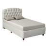 322 000025 Bed-Sofa Remmie pakoworld metal in white shade 90x190cmIndoor furniture > Beds