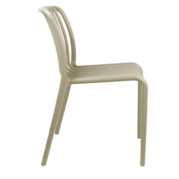 326 000003 2 Bar stool Laudre pakoworld pp in cappuccino shade 56x36x87cmOutdoor furniture > Garden chair