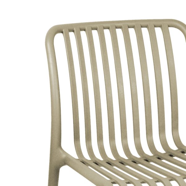 326 000003 4 Bar stool Laudre pakoworld pp in cappuccino shade 56x36x87cmOutdoor furniture > Garden chair
