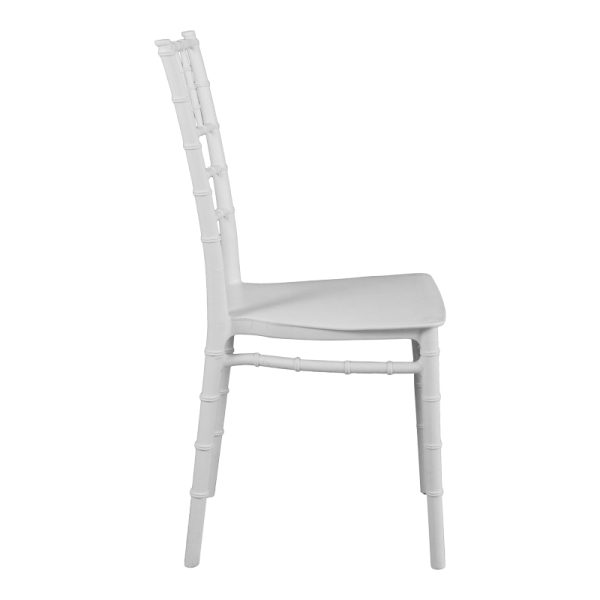 326 000012 2 Tiffany pakoworld pp chair in white shade 40x40x88cmOutdoor furniture > Catering furniture
