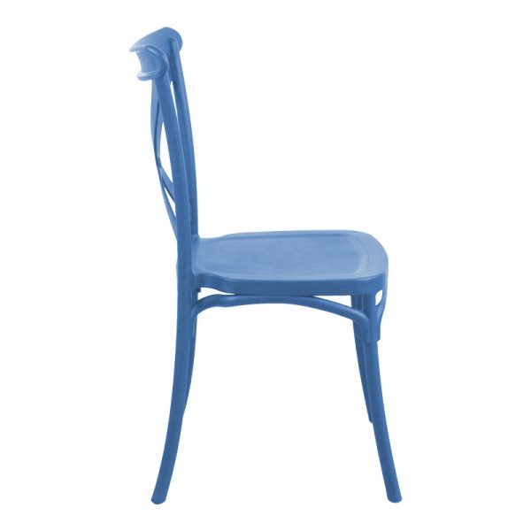 326 000015 2 Crossie pakoworld pp chair in blue shade 38x46.5x82cmOutdoor furniture > Garden chair