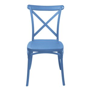 326 000015 3 Crossie pakoworld pp chair in blue shade 38x46.5x82cmOutdoor furniture > Garden chair